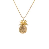 Fashion Zirconcopper Zircon Pineapple Pendant Necklace main image 1
