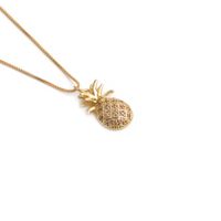 Fashion Zirconcopper Zircon Pineapple Pendant Necklace main image 3