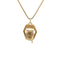 Fashion Geometric Pendant Copper Necklace main image 2