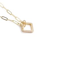 Einfache Halskette Mit Palmenkreuz-anhänger main image 5