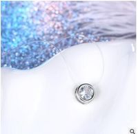 Fashion Variety Of Transparent Zircon Invisible Necklace sku image 13