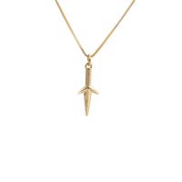 Fashion Dagger Shape Pendant Necklace sku image 1