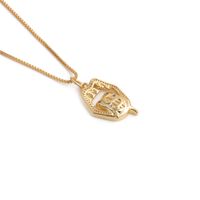 Fashion Geometric Pendant Copper Necklace sku image 1