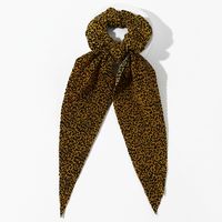 Leopard Print Folds Big Streamer Hair Scrunchies main image 1
