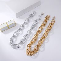 Retro Hip Hop Simple Multilayer Hollow Thick Necklace main image 3