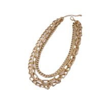 Retro Hip Hop Simple Multilayer Hollow Thick Necklace main image 6