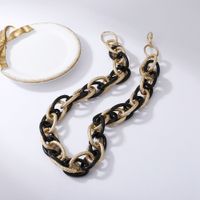 Hip-hop Twist Chain Matte Mixed Color Necklace main image 1