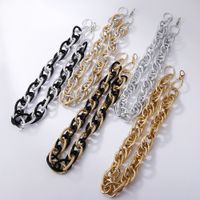 Hip-hop Twist Chain Matte Mixed Color Necklace main image 3