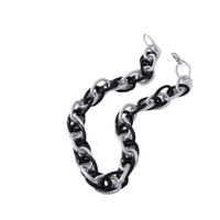 Hip-hop Twist Chain Matte Mixed Color Necklace main image 6