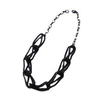 Retro Exaggerated Multi-layer Hollow Matte Necklace main image 6