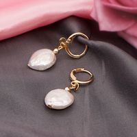 Ethnic Style Geometric Freshwater Special-shaped Pearl Earrings main image 4