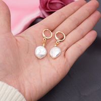 Ethnic Style Geometric Freshwater Special-shaped Pearl Earrings main image 5