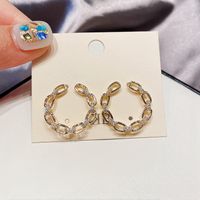 Boucles D&#39;oreilles Rondes D&#39;ouverture De Mode main image 1