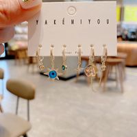 Yakemiyou Fashion Letter Copper Artificial Gemstones Earrings In Bulk main image 4