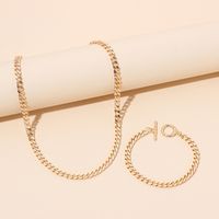 Hip-hop Stacking Trendy Metal Chain Necklace Set main image 5