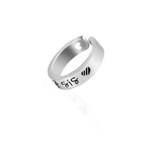 Simple Letter Love Plain Open Ring main image 6