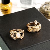 Baroque Colored Diamonds Knuckle Serpentine Ring 11 Set main image 5
