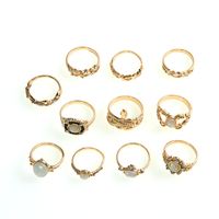 Baroque Colored Diamonds Knuckle Serpentine Ring 11 Set main image 3