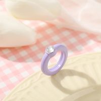 Simple Candy Color Acrylic Ring Wholesale main image 4