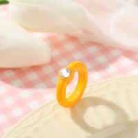 Simple Candy Color Acrylic Ring Wholesale main image 5