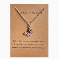 Simple Fashion Retro Multicolor Butterfly Necklace main image 3