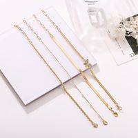 Creative Simple Fashion Butterfly Twist Pearl Anklet Set main image 5