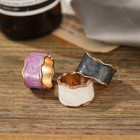 Fashion Simple Spray Color Open Alloy Ring main image 1