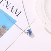 Fashion Full Rhinestone Big Hole Bead Diamond Ball Pendant Necklace main image 5
