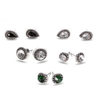 Bohemian Style Gemstone Crystal Earrings Set 5 Pairs main image 6
