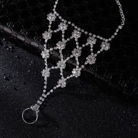 Ethnic Style Hollow Butterfly Flower Leaf Diamond Anklet main image 4