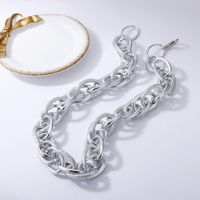 Hip-hop Twist Chain Matte Mixed Color Necklace sku image 3