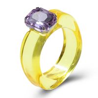 Simple Jelly Color Diamond Multi-color Resin Ring sku image 5