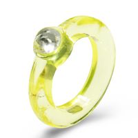 الأزياء الإبداعية هلام اللون خاتم الماس بالجملة sku image 4