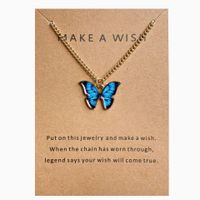 Fashion Butterfly Alloy Plating Women's Pendant Necklace sku image 3