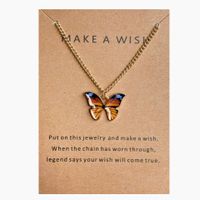 Fashion Butterfly Alloy Plating Women's Pendant Necklace sku image 14