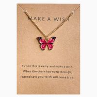 Fashion Butterfly Alloy Plating Women's Pendant Necklace sku image 6