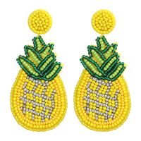 Ethnic Style Exquisite Trendy Beads Cloth Earrings sku image 1