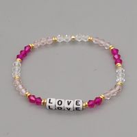 Korean Style Simple Letter Diamond Crystal Bracelet Wholesale sku image 6