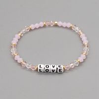 Korean Style Simple Letter Diamond Crystal Bracelet Wholesale sku image 7