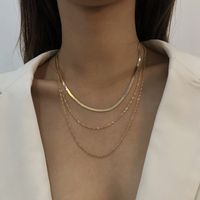 Fashion Simple Geometric Pearl Pendant Necklace sku image 17