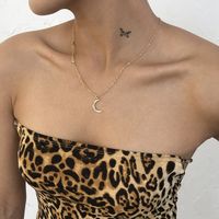 Fashion Simple Geometric Pearl Pendant Necklace sku image 8