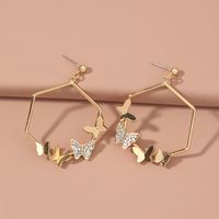 Fashion Multiple Butterflies Diamond-studded Earrings main image 2