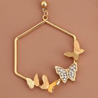 Fashion Multiple Butterflies Diamond-studded Earrings main image 5