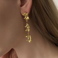 Simple Trendy Long Irregular Geometric Alloy Earrings main image 4