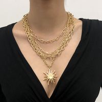 Fashion Simple Geometric Pearl Pendant Necklace main image 6