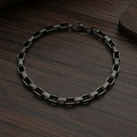 Punk Trendy Retro Bicycle Chain Stainless Steel Necklace main image 2
