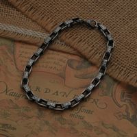 Punk Trendy Retro Bicycle Chain Stainless Steel Necklace main image 3