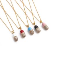 Fashion Removable Micro-inlaid Zircon Capsule Pendant Necklace main image 6