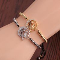 Pulsera Ajustable Retro Zircon Angel Moon Stars main image 1