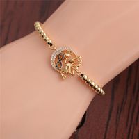 Pulsera Ajustable Retro Zircon Angel Moon Stars main image 5